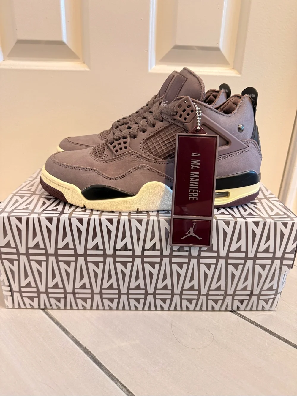 Jordan A Ma Maniére Air Jordan 4 Mauve Brown Sneakers size 6